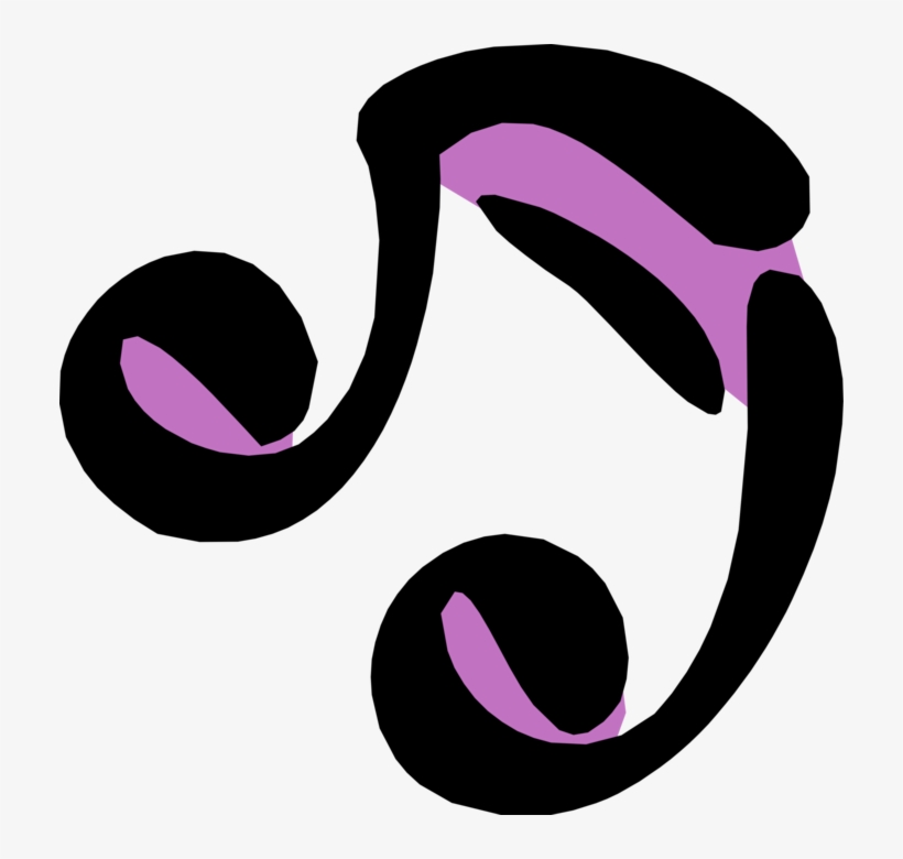 Vector Illustration Of Musical Notation Music Notes - Illustration, transparent png