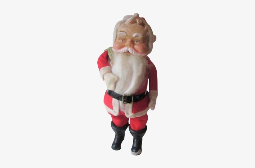 Santa Claus Doll Vintage 1950s Rubber Face 12 Inch - Santa Claus, transparent png