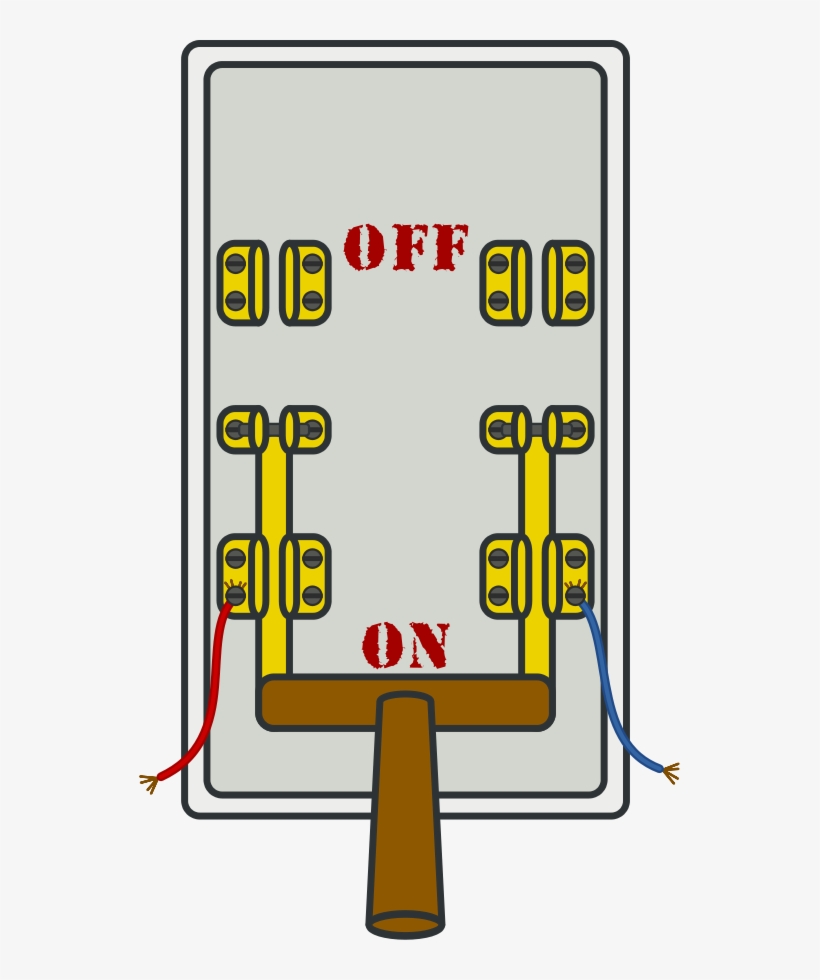 Knife Switch On - Knife Switch Clipart, transparent png