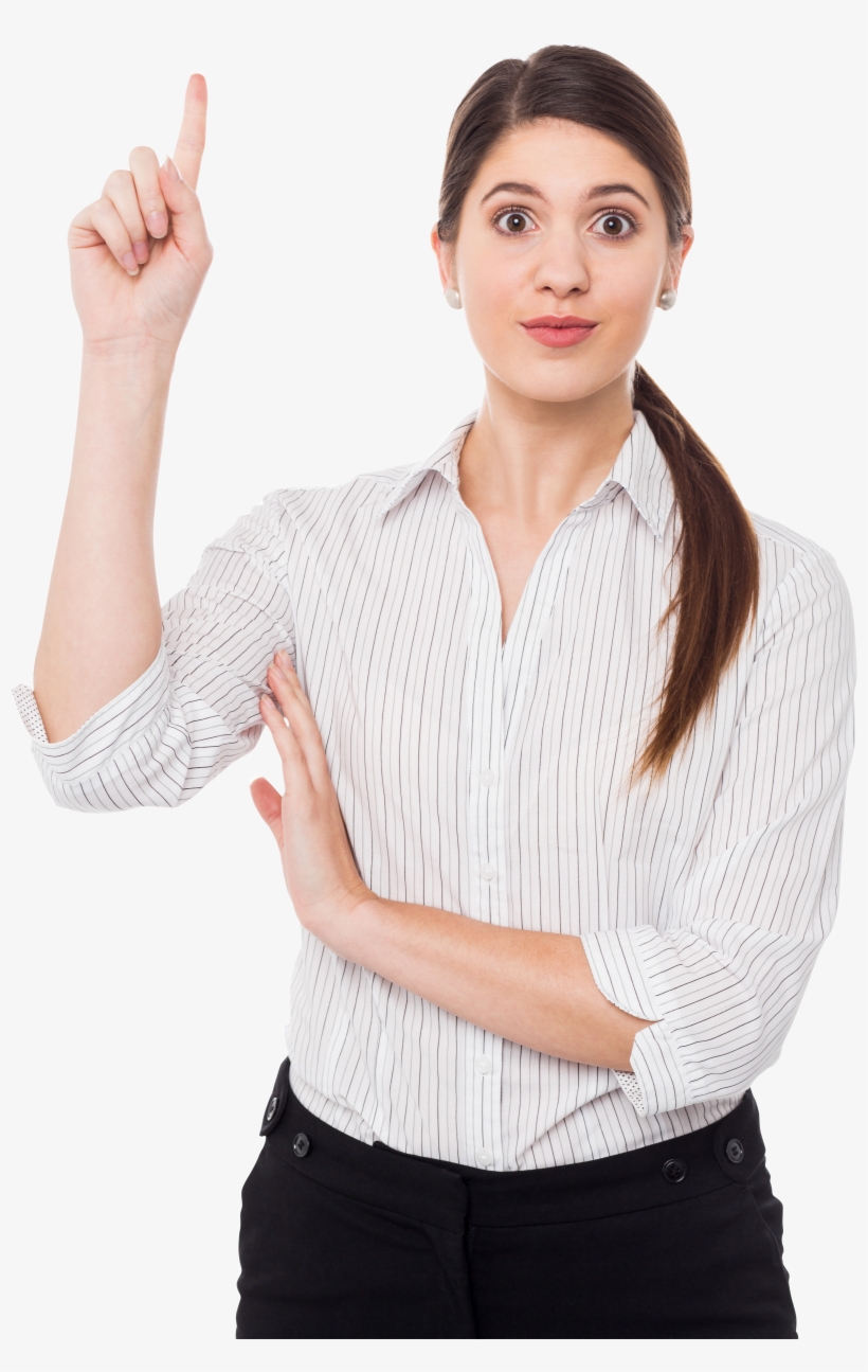 Women Pointing Top Png Image - Pointing Women, transparent png