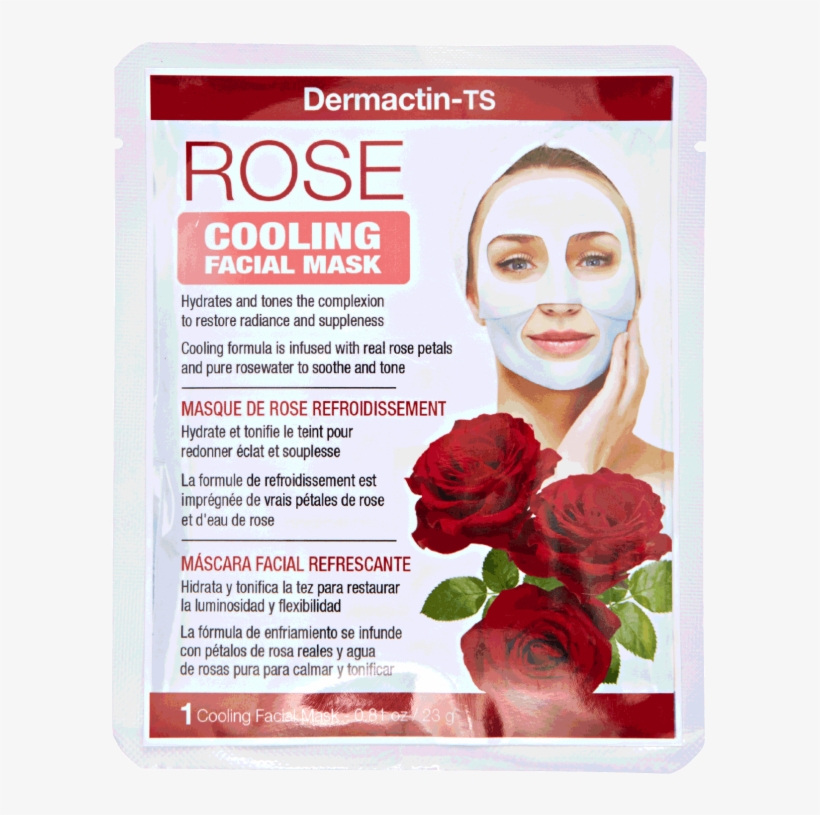 Dermactin-ts Rose Cooling Facial Mask, transparent png