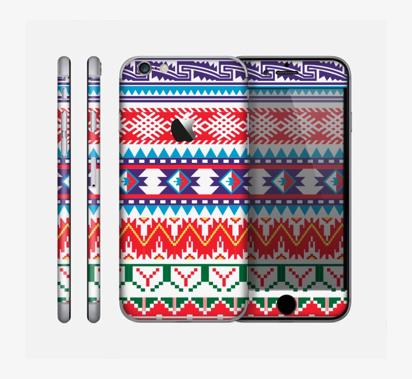 The Vector White Blue Red Aztec Pattern Skin For The - Kunstdruk: Some Ancient American Pattern By Sateda,, transparent png