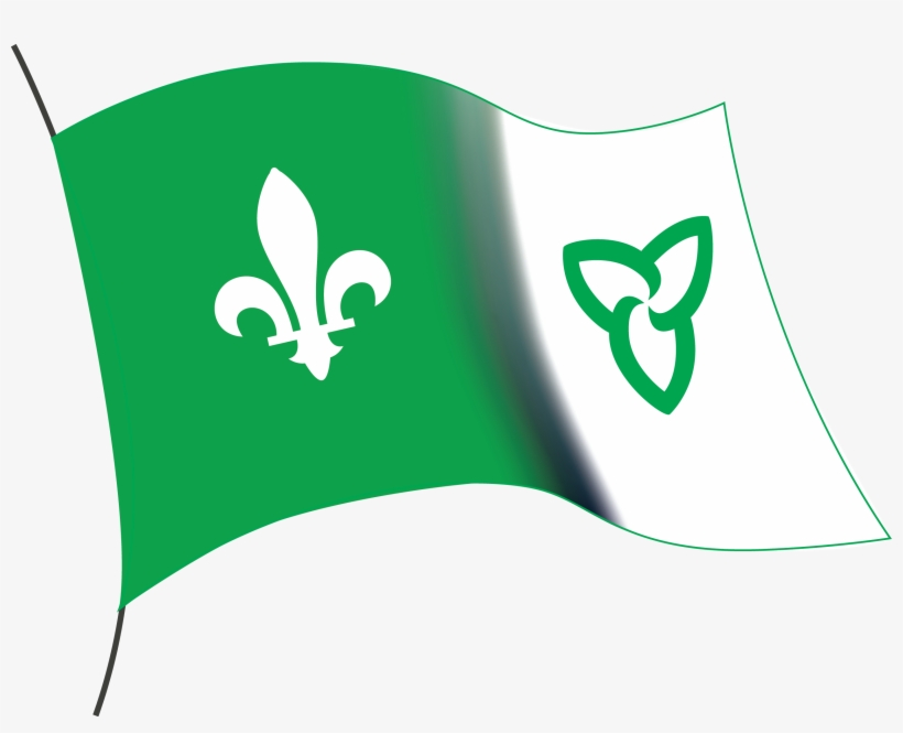 Télécharger - Drapeau Franco Ontarien Clipart, transparent png