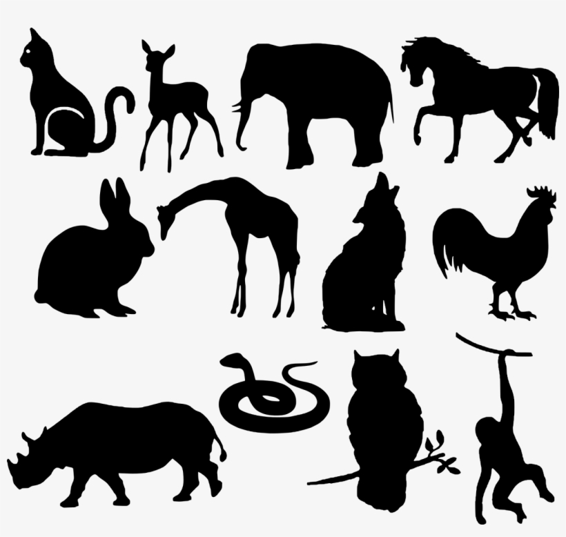 Animals, Silhouette, Wolf, Elephant, Snake, Rabbit, - World Veterinary Day 2018, transparent png