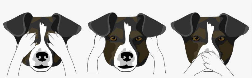 Pixabay - “ - Dog Hear No Evil See No Evil, transparent png