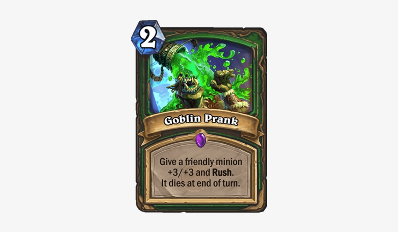 Goblin Prank Card - Curse Of Weakness Hearthstone, transparent png