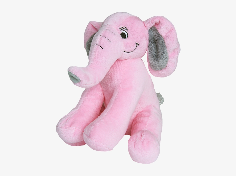 8 Inch Recordable Pink Elephant - Stuffed Pink Elephant, transparent png
