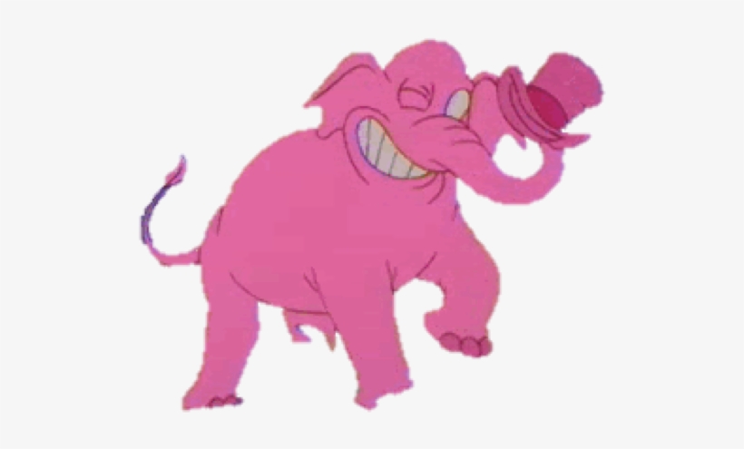 Pinky The Elephant Is A Pink Elephant Who Barney Imagines - Simpsons Barney Elefant, transparent png