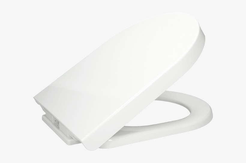 D Shaped Toilet Seats - Affine Soft Close Toilet Seat White, transparent png