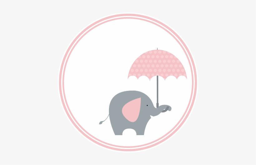 Baby Shower Elephant With Umbrella, transparent png