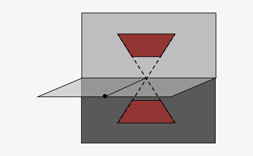 One Point Perspective Of Parallelograms Above And Below - Diagram, transparent png