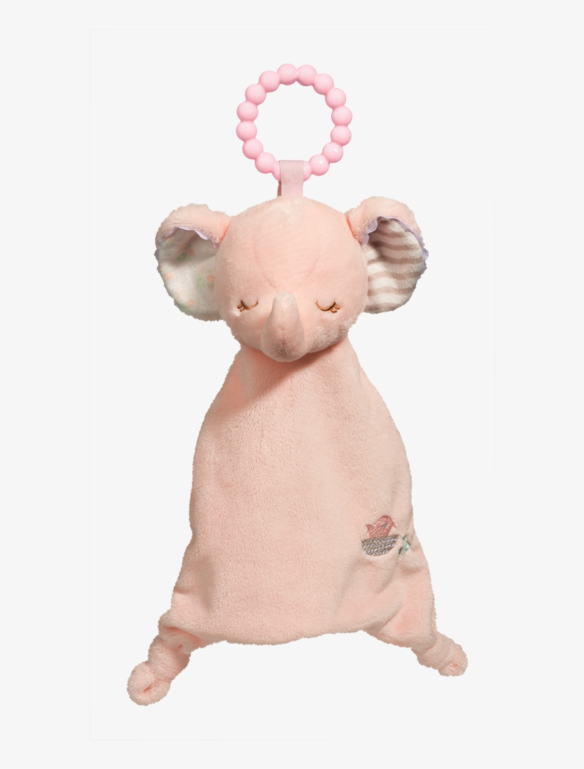 Pink Elephant Sshlumpie Teether - Pink Elephant Teether, transparent png