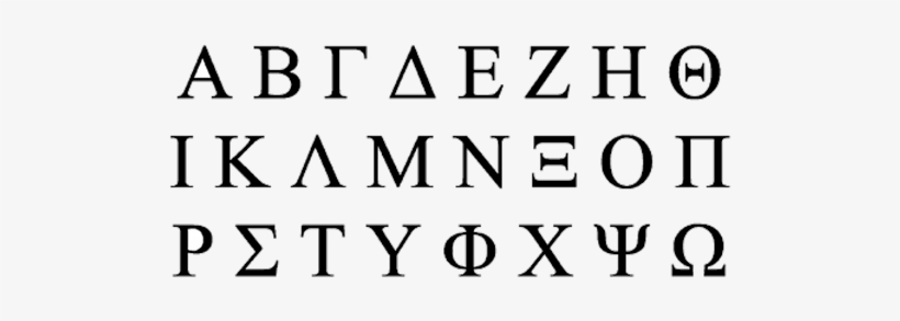 Instead, The Greeks Used These Extra Symbols To Represent - Greek Alphabet Just Symbols, transparent png