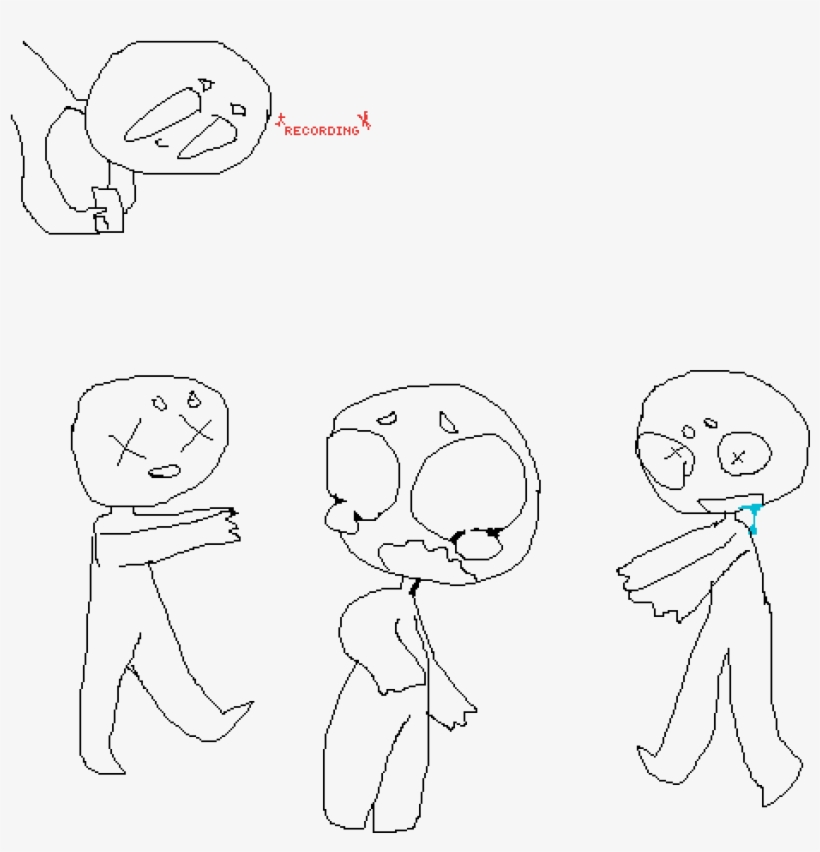 Zombie Prank Collab - Line Art, transparent png
