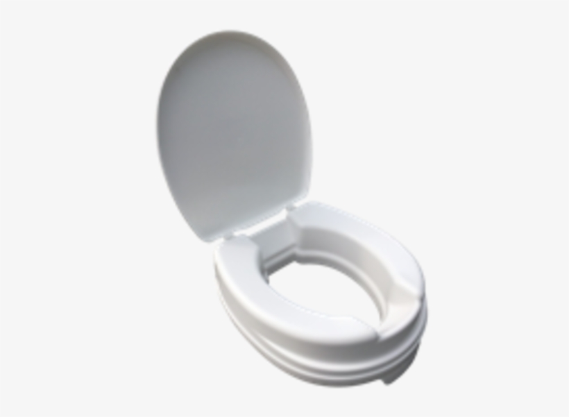 Rg8320 Raised Toilet Seat With Lid 150kg Capacity - Toilet Seat Riser, transparent png