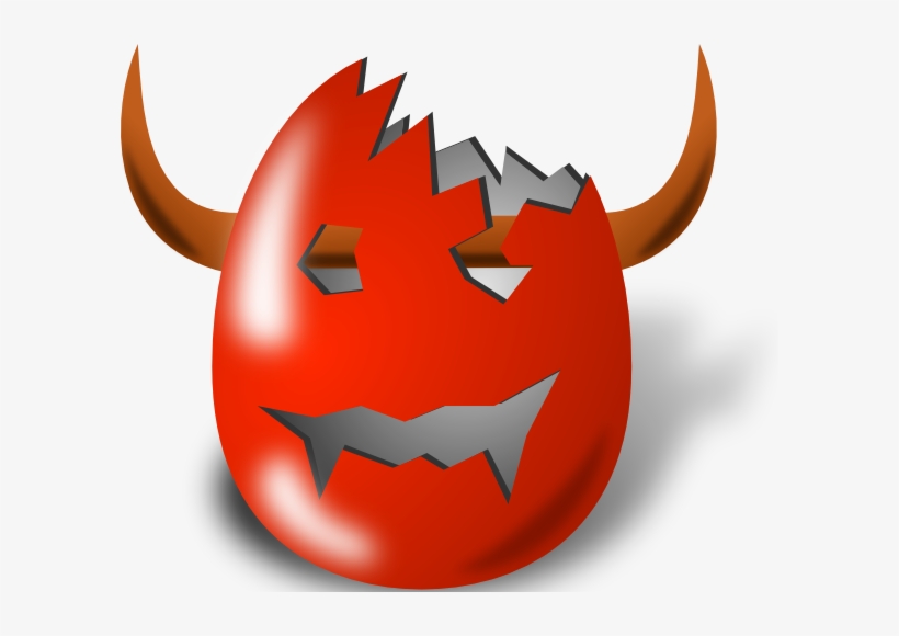 Devil Clipart Wicked - Cracked Egg Devil Throw Blanket, transparent png