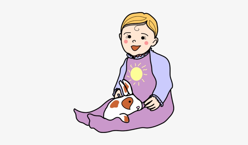 Baby And Bunny Clip Art - Clip Art, transparent png