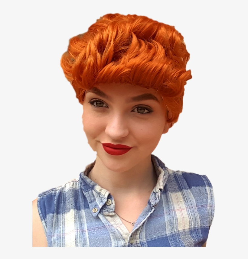 Pauline Wig - Pauline Hanson Inspired Fire Red Short Costume Wig, transparent png