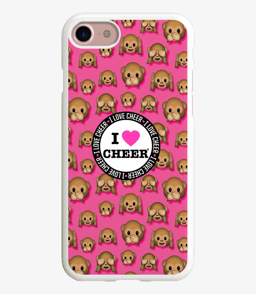 Cheeky Monkey I Love Cheer® Phone Case - Love Spreadsheets, transparent png