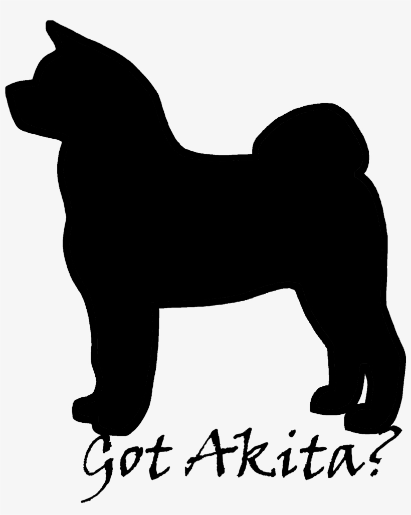 Gotakita - Akita Dog Black And White Image Png, transparent png