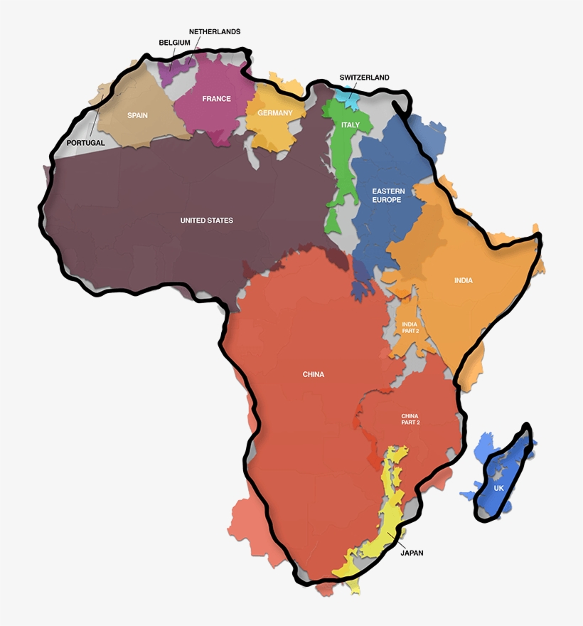 Post Navigation - True Size Of Africa, transparent png