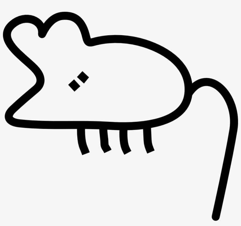 Graffiti Little Mouse Sheet Page Black White Clipartist - Art, transparent png