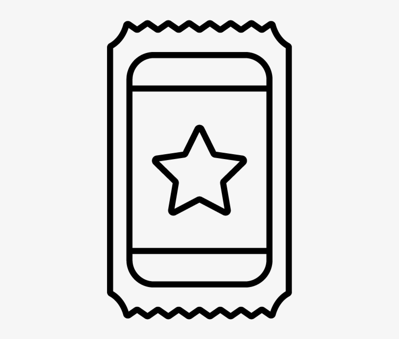 Unruly Standard Icons 201706 Ticket Stub - Coloring Book, transparent png