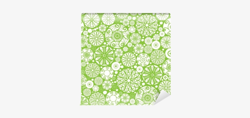 Vector Abstract Green And White Circles Seamless Pattern - Adult Coloring Calendar 2018 Desk Pad By Tempus One, transparent png