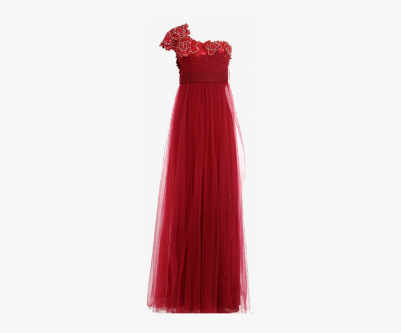 Vestido De Festa Vermelho Ruby Em Tule - A-line, transparent png