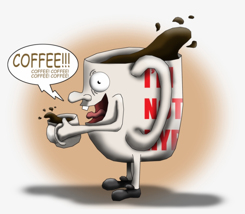 Crazy Coffee Cartoon Clipart Coffee Cup Cafe - Crazy Coffee, transparent png