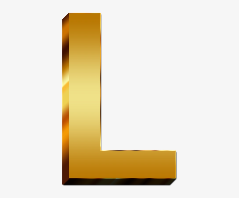 Letra L Png - Gold Letter L Png - 720x720 PNG Download - PNGkit