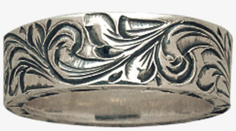 Vogt Silversmiths Collections Engraved Sterling Silver - Ring, transparent png