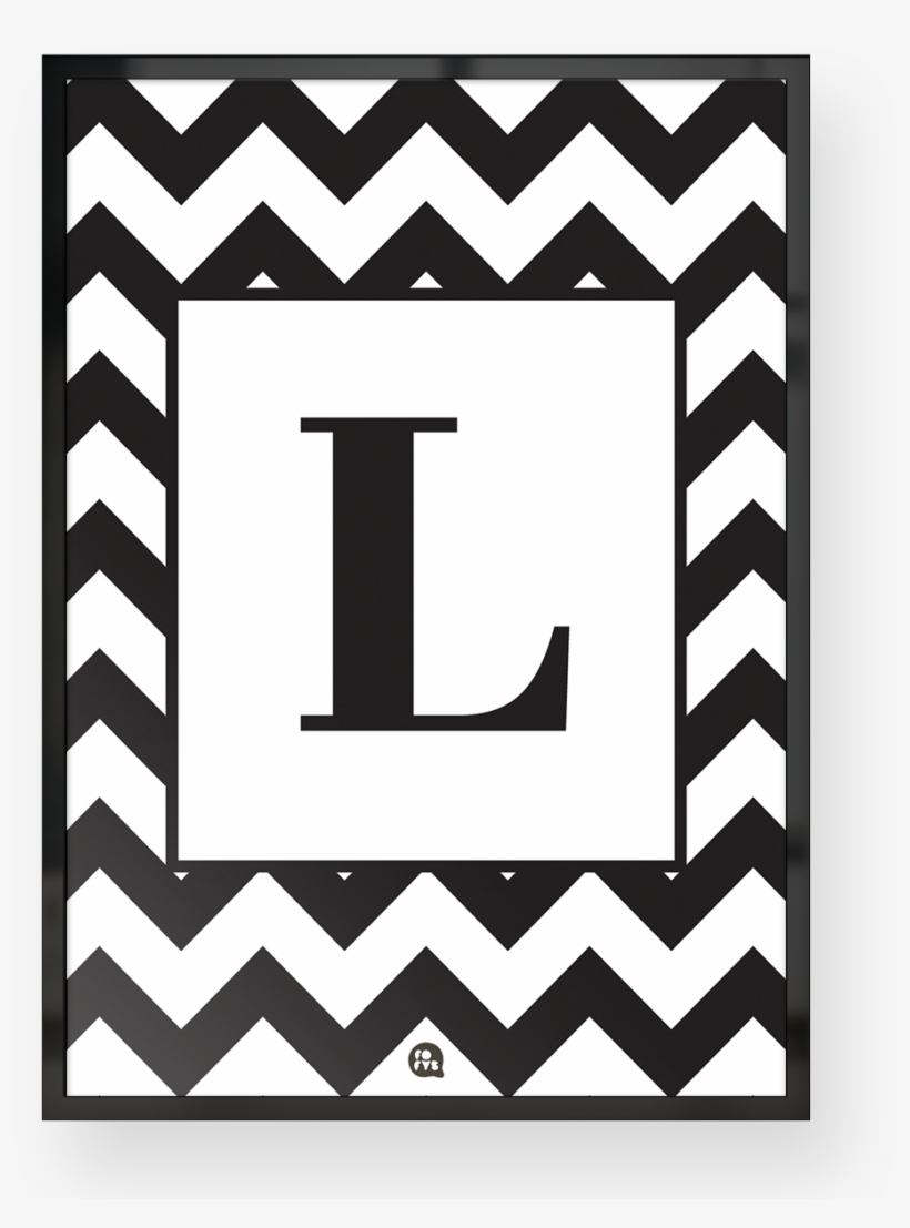 Quadro Alfabeto Zigzag Letra L - Auburn A Sticker, transparent png