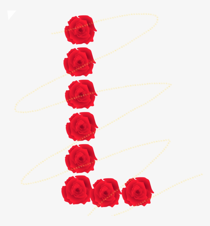 L Letter Letra Word Letras Rosas Estrellaa - Letra A Rosas Png, transparent png