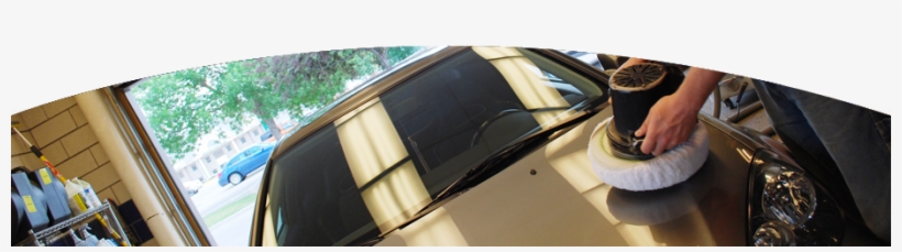 Someone Buffing A Clean Car Inside The Red Carpet Carwash - Car, transparent png