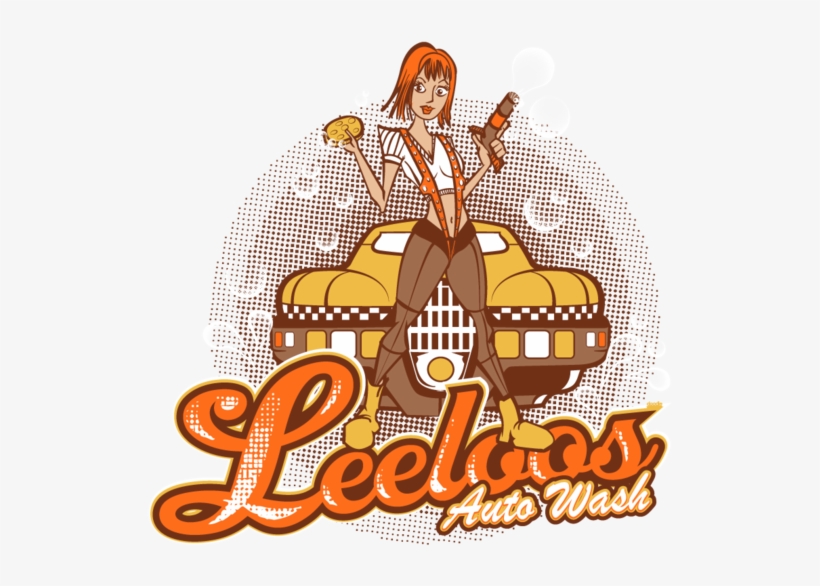 Leeloo's Auto Wash - Womens Airplane Movie Logo T-shirt, transparent png