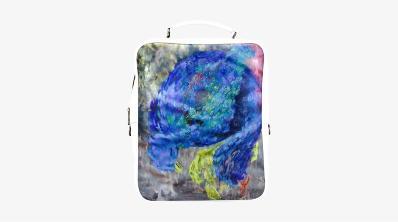 Blue Phoenix Sleeping Square Backpack - Bag, transparent png