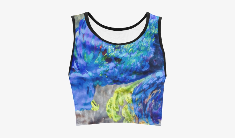 Blue Phoenix Sleeping Women's Crop Top - Woman, transparent png