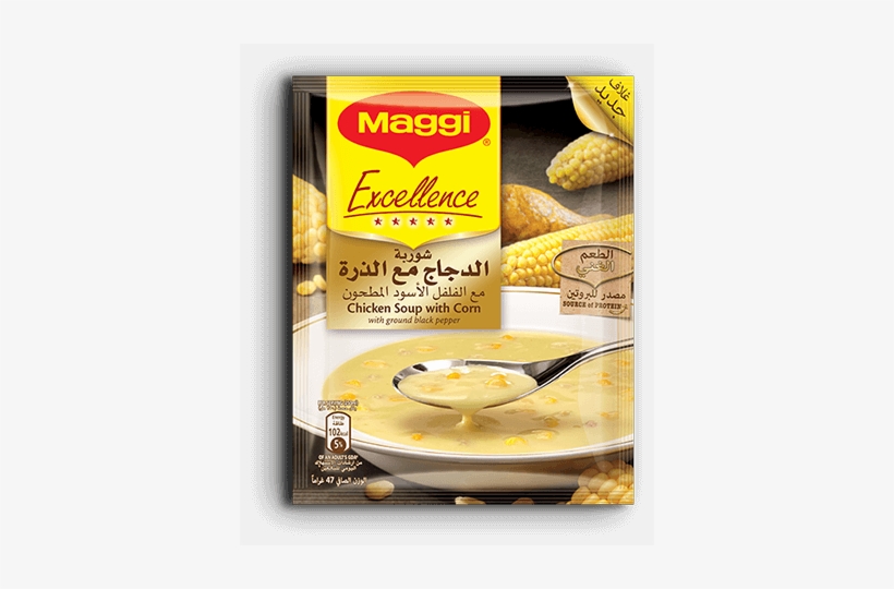 Excellence Chicken Soup With Corn - Maggi Excellence Soup Cream Vegetable, transparent png