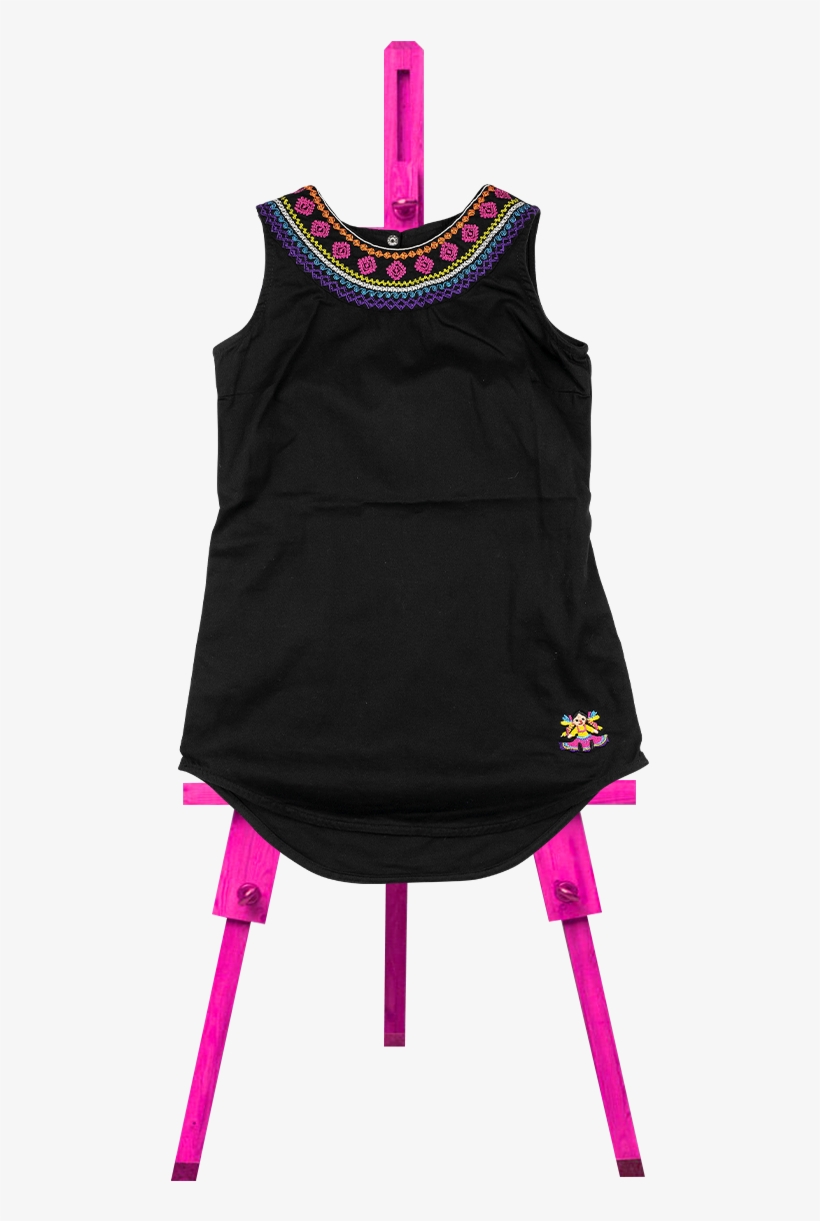 Vestido Bordado Black - Gefüttertes Mädchenkleid Mit Ethnomuster Wollweiß -, transparent png
