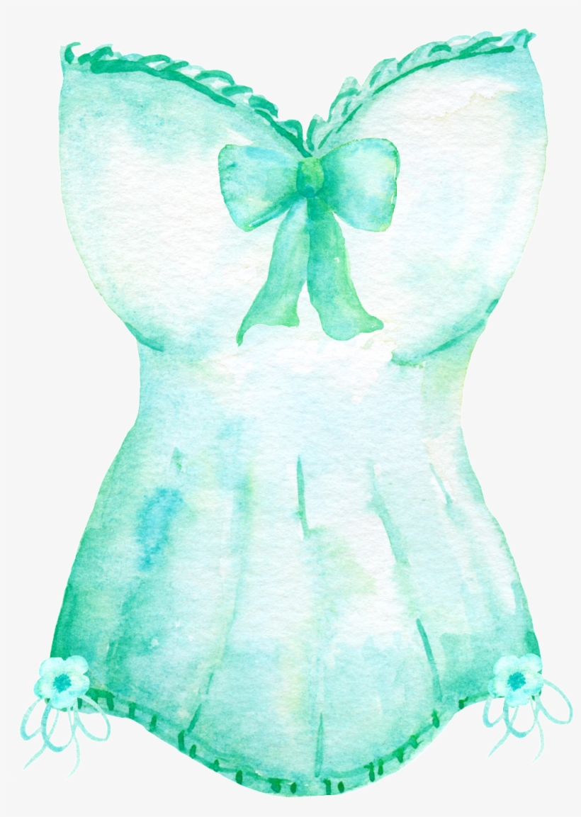 Aqua Vestido Cartoon Png Transparente - Dress, transparent png