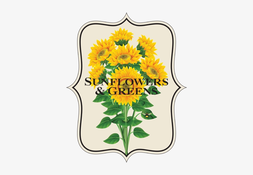 Sunflowers And Greens, transparent png