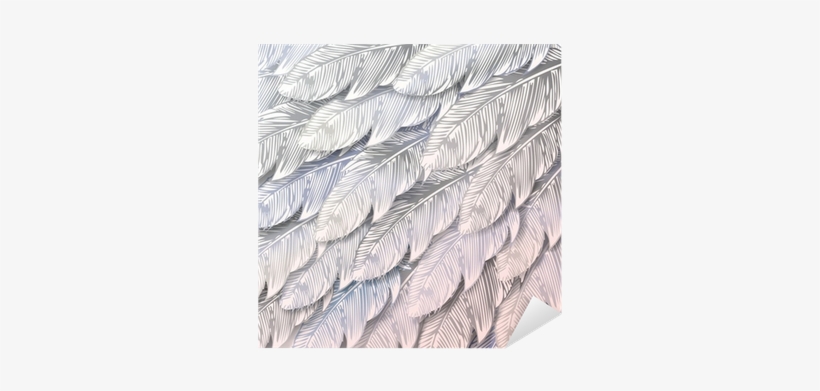 Vinilo Pixerstick Sin Problemas De Fondo De Plumas - Parrot Feathers Shower Curtain, transparent png