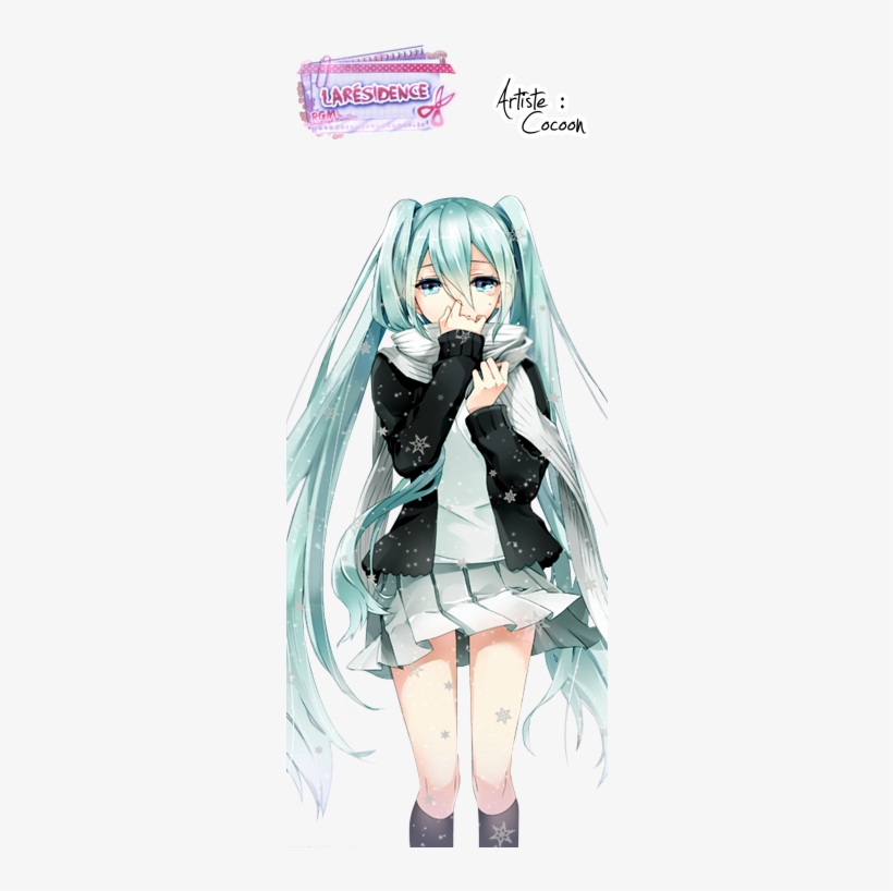 Anime, And Blue Image - Hatsune Miku, transparent png