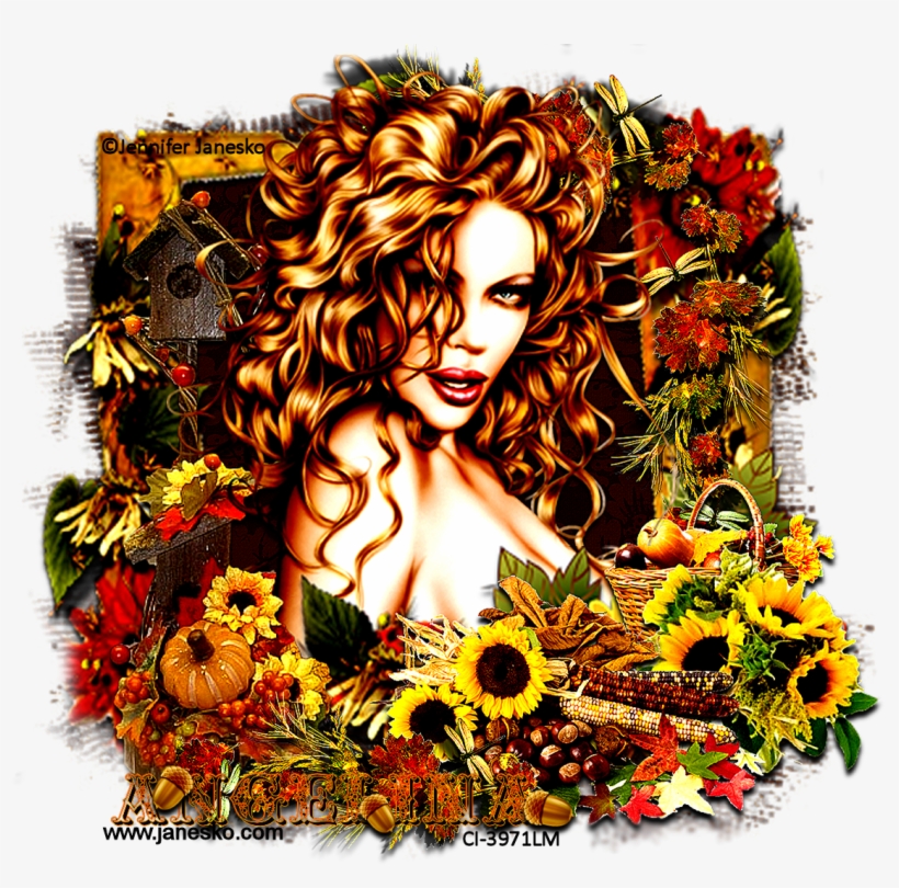 Janesko Fall - Erntedank-reihe 2 Kissen, transparent png