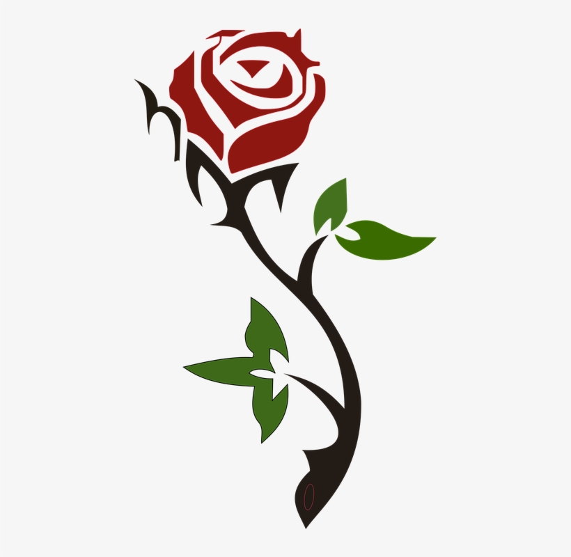 Rose Graphic - Rose Silhouette Png, transparent png