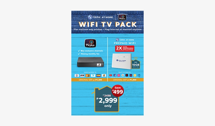 Every Household Should Have The Globe At Home Wifi - Globe Prepaid Wifi Promo, transparent png