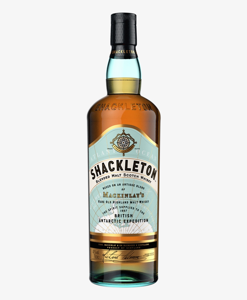 Shackleton Blended Malt Engraved With Free Glass & - Shackleton Blended Malt Scotch Whisky, transparent png