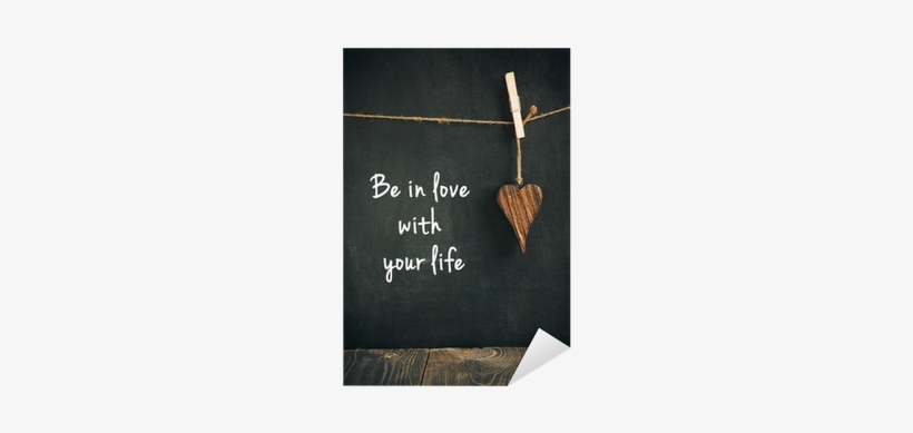 Wooden Heart On Blackboard With Text - 刮別人鬍子前.先刮自己, transparent png