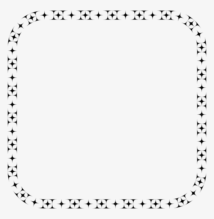 Black And White Border Design - Clip Art, transparent png
